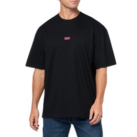 HUGO, Small Logo Block Cotton T-Shirt, Black Carbon, XXL