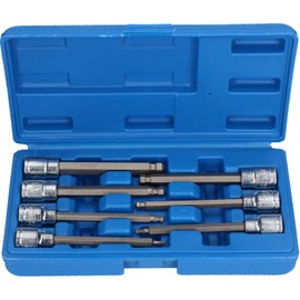 AB Tools-Toolzone Metric Ball Ended Long Allen Hex Key Sockets 3mm – 10mm 3/8” Drive 7pc