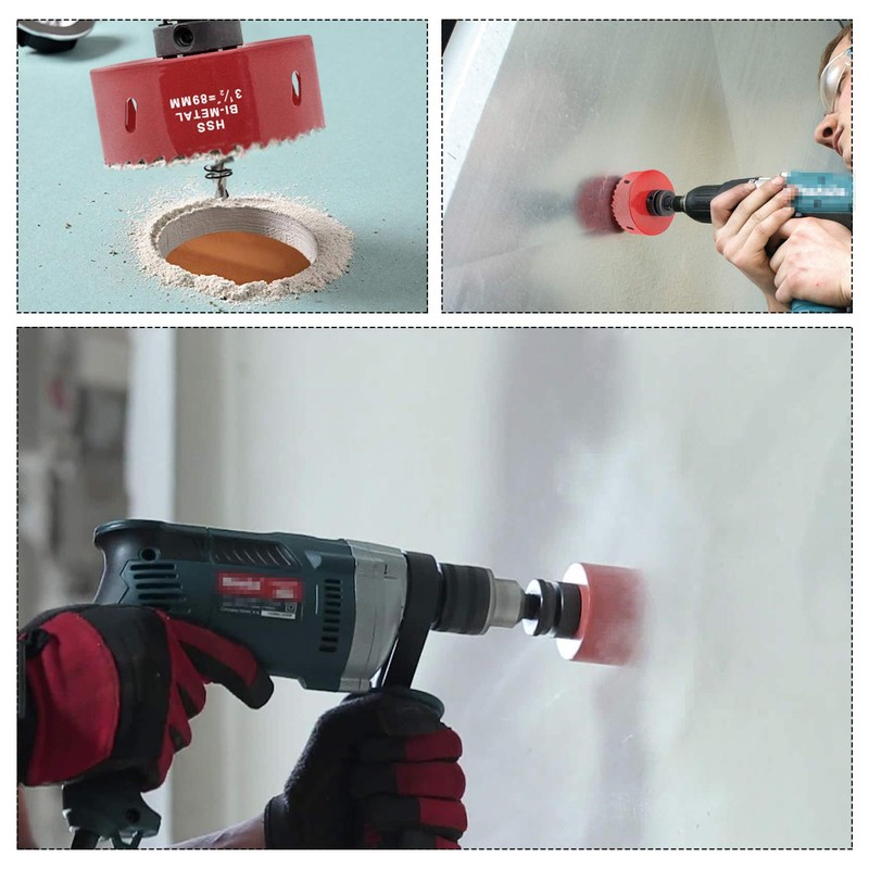 Hordion 180mm 7.1 inch Hole Saw with Drill Bits &