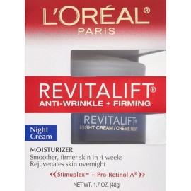 L'Oréal L'Oreal Revitalift Anti-Wrinkle Firming NIGHT Cream Overnight Moisturizer 1.7 oz