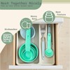 Inmorven 10pcs Measuring Cups and Spoons Set, BPA-Free Plastic Kitchen