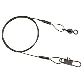 SouthBend Black Nylon Coated Steel Leader 24-Inch (Black)