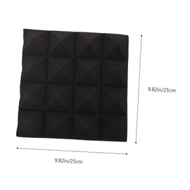 Kisangel 12Pcs Soundproofing Acoustic Panels Pyramid Sound Absorbing Tiles Flame Retardant Sound Cushion for Home Theater and Recording Spaces