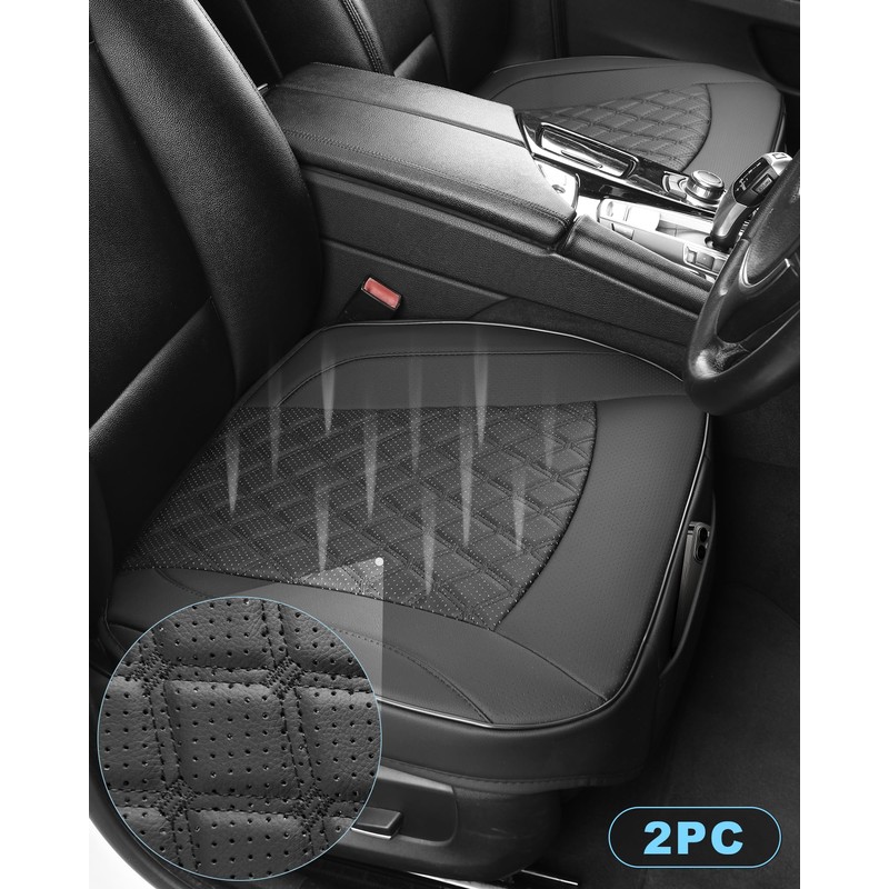 West Llama Breathable Car Seat Cover Fit Four Seasonss,PU Leather