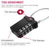 TSA luggage lock, 4-digits, suitcase combination lock, numerical code with