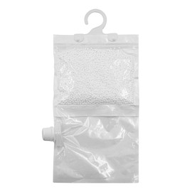 POFET Set of 4 Hanging Dehumidifier Bags for Indoor Cabinets, Ideal for Stoping Moisture, Mould and Condensation, for Wardrobe, Bedroom, Kitchen, Garage, Office, Basement, etc
