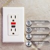 TayMac A54W Allure Nonmetallic Wallplate with Different GFCI Insert, White