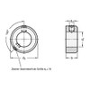 Adjusting rings, galvanised steel d1 = 12 mm / d2