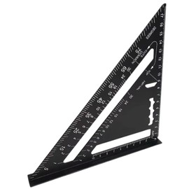 Itoi Tool Professional Circular Saw Guide, Triangle Ruler, Stopping Scoya, Lightweight Aluminum, 7.1 inches (18 cm), Double Sided Usable Circular Saw Guide, Complete Scoya, Double-Sided Scale,