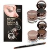 4 in 1 Gel Eyeliner and Eyebrow Powder Kit Brown