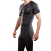 LP SUPPORT AIR Menâs Short Sleeve Compression Workout top Dark