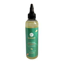 HAIRSJOY HAIRSJOY Rapid Hair Growth Oil - Black castor Seed, Organic Aloe & Sunflower Seed Oil - Nourishes Hair Scalp, Helps with Dandruff - Strengthens and Grow the Hair - Sulfate-Free For Men & Women