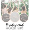Rose Gold Bridal Party Tri-Blend Women's Racerback Tank Top -