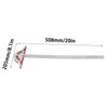 Edge Rule Protractor Aluminum Alloy T Square Woodworkers Edge Ruler