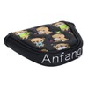 Anfang Mallet Magnetic Putter Cover with Bear Embroidery (Black)