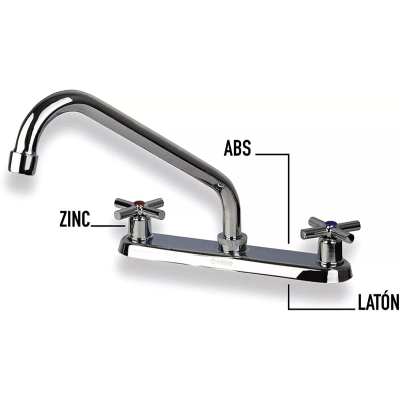 CNX Mezcladora Cromada Para Fregadero, Ahorradora De Agua
