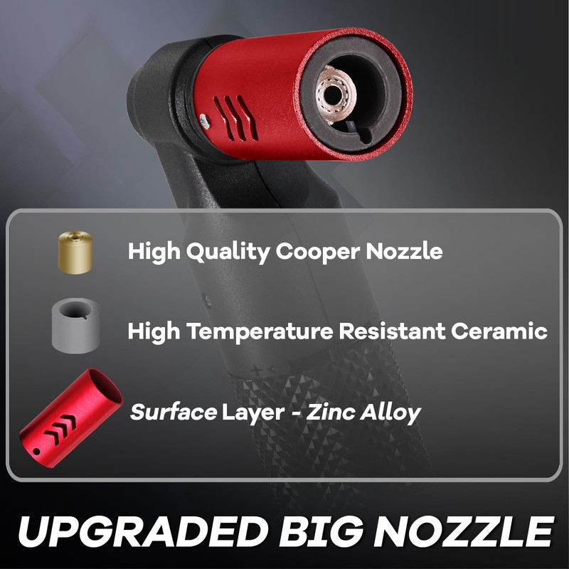 Luxgaze 4 Pack Butane Torch Lighters Refillable Jet Flame Portable