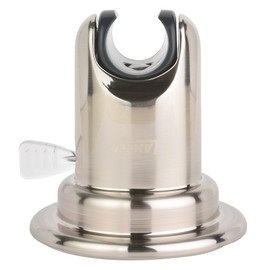 Lancer USA Suction Cup Handheld Shower Head Holder Adhesive Removable Wall Mount Bracket for Bathroom | Limited 10 Year Warranty (Brushed Nickel)