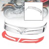Unbranded Motorcycle Rear Fender Edge Trim Tip Trailing Chrome For