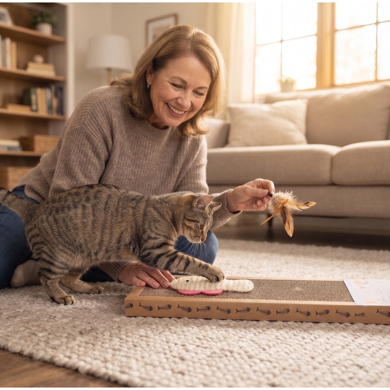 Cat Scratching Pad for Everyday Scratching – 37 x 12