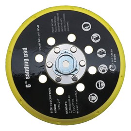 EMSea 6 Inch Sander Backing Pad Sander Base 150mm 17 Holes Sander Replacement Pad Compatible With RO1 ES150 ET2 BO6030 BO6040 For Polishing Grinding