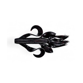 Kreature Creature Soft Plastic Baits Lures 051 Black Red Flake Fishing Lures Bass Jigging Bait Jig Lure Weedless Soft Plastic Swimbait Accessories Freshwater