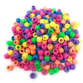 Funiverse Bulk 2 lb Pack of Assorted Colored Pony Beads - Approx 4000 Beads - Perfect Classroom, Church or School Pack