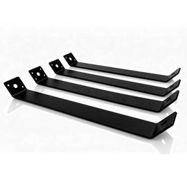 4pcs Inside 45 Degree Angle Bracket,11-1/8"(L) x1-1/2(W) DIY Corner Connector Brace,Desk Edge Box Pergola Gazebo Bracket,Heavy Duty Inside Joint for Butt-Join Post and Wood Beam