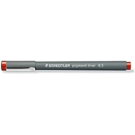 PIGMENT LINER 0.5MM 30803 (PACK OF 6) RED