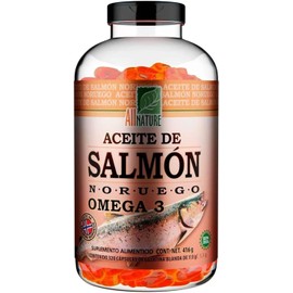 Aceite De Salmon Noruego Omega 3 All Nature 320 Capsulas by Gaero | EPA DHA | Rapida Absorción