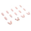 24 Pcs Flesh Nails Openwork Butterfly Long Flash Adult Female