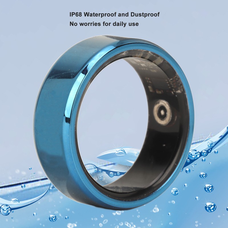 Smart Ring Health Tracker Ceramic Stainless Steel Sleep Monitoring Camera
