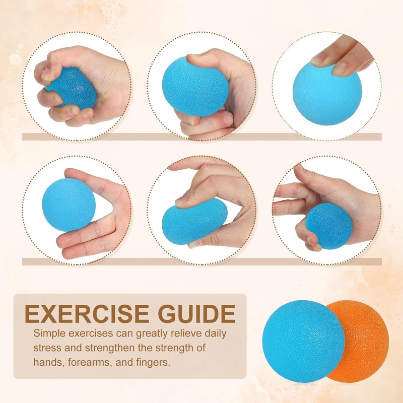 PATIKIL Hand Exercise Balls, 2 Pcs Squeeze Balls Stress Ball