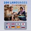 AI Translator Earbuds Real-Time, Open Ear Bluetooth Translating Headphones，Translator Ear