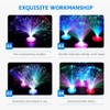 Uonlytech Fiber Optic Lights 12pcs Colourful Changing Fibre Optic Light,