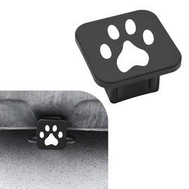 KVAEY 2 Inch Trailer Hitch Cover, Rubber Tube Plug Insert Cap for 2" Receivers, Square Dustproof Tow Receiver Tube Plug Cap, Universal Tow Hitch Cover for for Most Vehicles, SUV (Cat Paw)