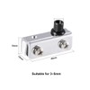 sourcing map Adjustable Glass Door Hinges Clamp，Iron Cabinet Pivot Hinge