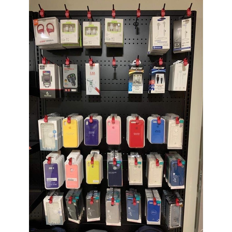 Eau 100 Packs of Peg Hook Locks Retail Shop Security