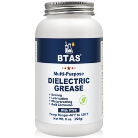 BTAS Dielectric Grease for Automotive Electrical Connectors,Car Battery Terminal Spark Plug Boot Corrosion Preventer Electric Silicone Paste,Dialectical Grease of Marine Electronics with PTFE 8 oz