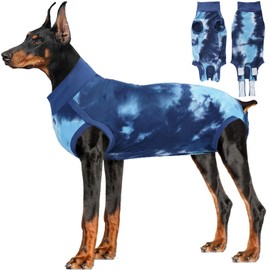 Lianzimau Dog Recovery Suit,Spay Suit for Female Dog,E-Collar Cone Alternative After Surgery Anti-Licking,Neuter Suit for Male Dogs,Dog Surgical Suit for Abdominal Wounds Dog Onesie Body Suits