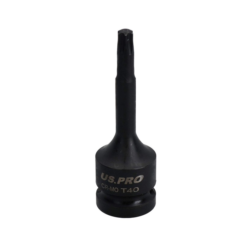 T40 Short (53mm) + Long (78mm) Impacted Torx Star Male