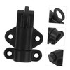 Operitacx 4pcs Black Spring Door Lock Self-Closing Latches Resilient Bolt