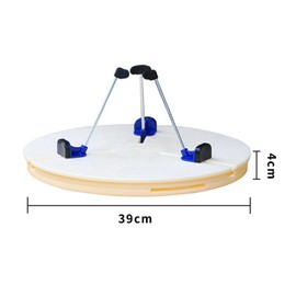 HETEPPTR Portable Pottery Machine Turntable Clamp and Ceramic Art Trimming Tool Adjustable Ceramic Repair Tools for Ceramic Beginners Professionals