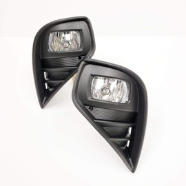 LEDIN Halogen Fog Lights Compatible For 2020 2021 2022 2023 Toyota Highlander (OE Style Clear Lens with Bezels, Switch, Wires)