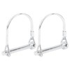 X AUTOHAUX 2pcs Bicycle Arch D Shape Trailer Shaft Locking