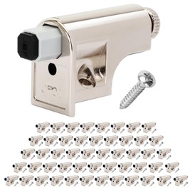 50 Pack Soft Close Damper for Cabinet Doors/Wardrobe Doors,Adjustable Hydraulic Buffer,Noise Reduction & Smooth Closure,Universal Fit for Kitchen, Bathroom & Furniture（Includes Matching Screws）