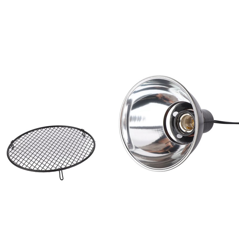 5.5in Reptile Lamp Fixture Uniform Heating Professional Shallow Dome Lamp