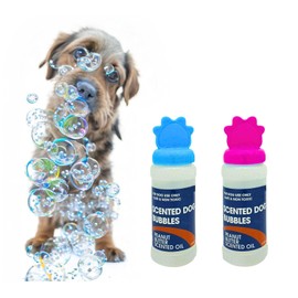 Truoli Pack of 2 Scented Dog Bubbles, Beef and Peanut Butter, Interactive Fun Play, Safe For Dogs, Non-Toxic (Pack of 2 Peanut Butter Scented)