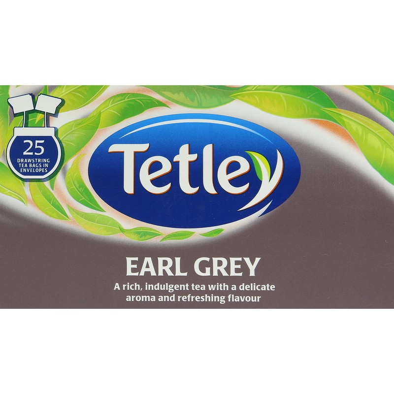 Tetley Earl Grey Tea Bags Drawstring in Envelope - Pack
