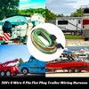 Serlainxin 50Foot 4Pin 5Wire Trailer Wire Harness, Premium Towing Wiring